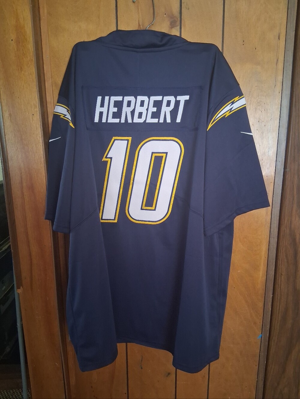 Surprise Sports Card With Justin Herbert Los Angeles Chargers Large Jersey